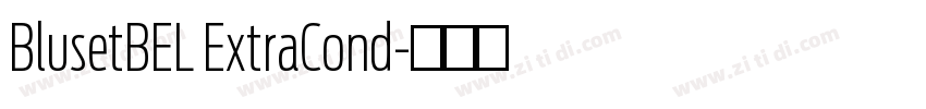 BlusetBEL ExtraCond字体转换